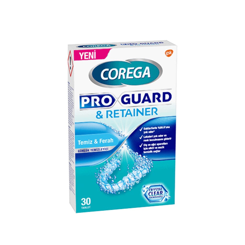 Corega Temizleyici Tablet Proguard and Retainer 30 Adet