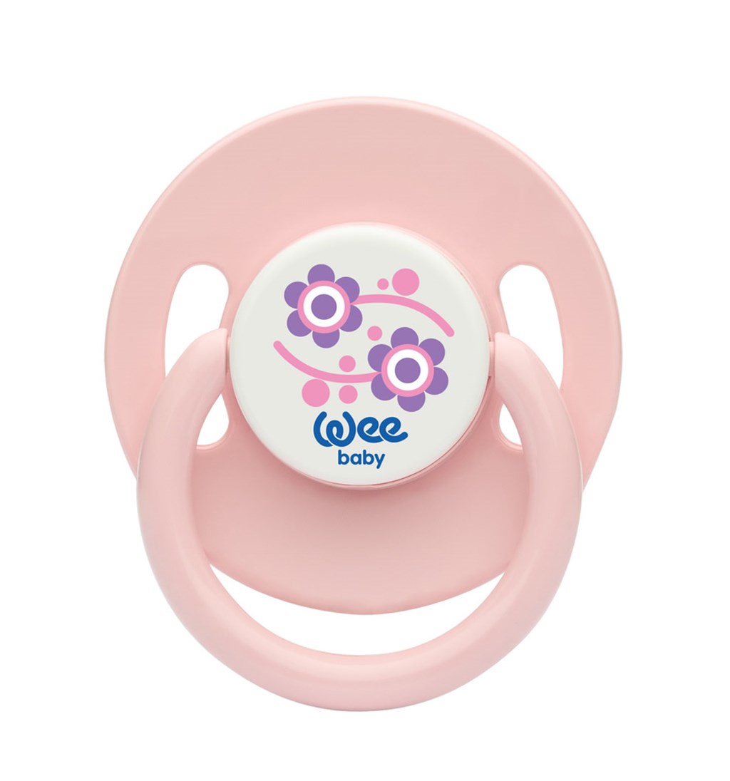 WEE BABY YUVARLAK GÖVDELİ YUVARLAK UÇLU EMZİK 0-6AY NO.1 - PEMBE