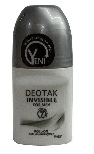 Deotak Invisible (İz yapmaz) Roll-on Deodorant 35 ML For Men