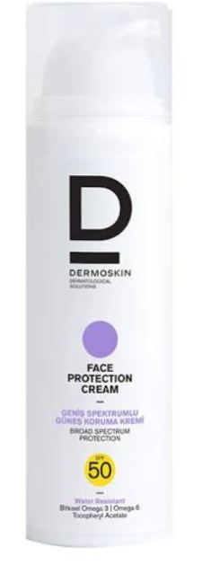 Dermoskin Face Protection SPF 50 Güneş Koruyucu Krem 50 ml