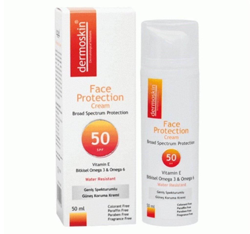 Dermoskin Face Protection SPF 50 Güneş Koruyucu Krem 50 ml