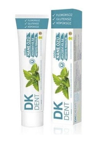 DK Dent Nane Özlü Florürsüz Doğal Koruyucu Diş Macunu 75ml