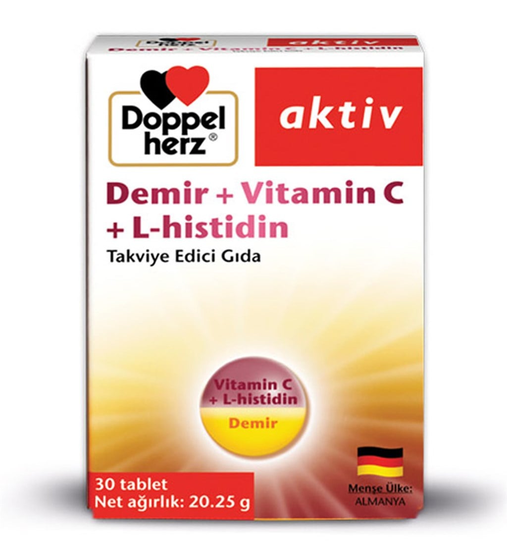 DOPPELHERZ AKTİV DEMİR + VİTAMİN C + L-HİSTİDİN
