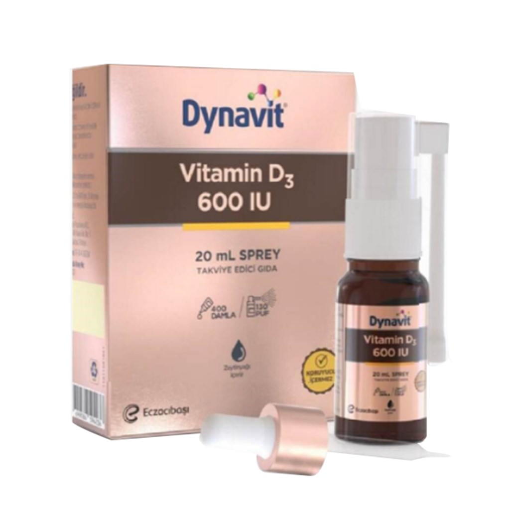 Dynavit Vitamin D3 600 IU Sprey 20 ml