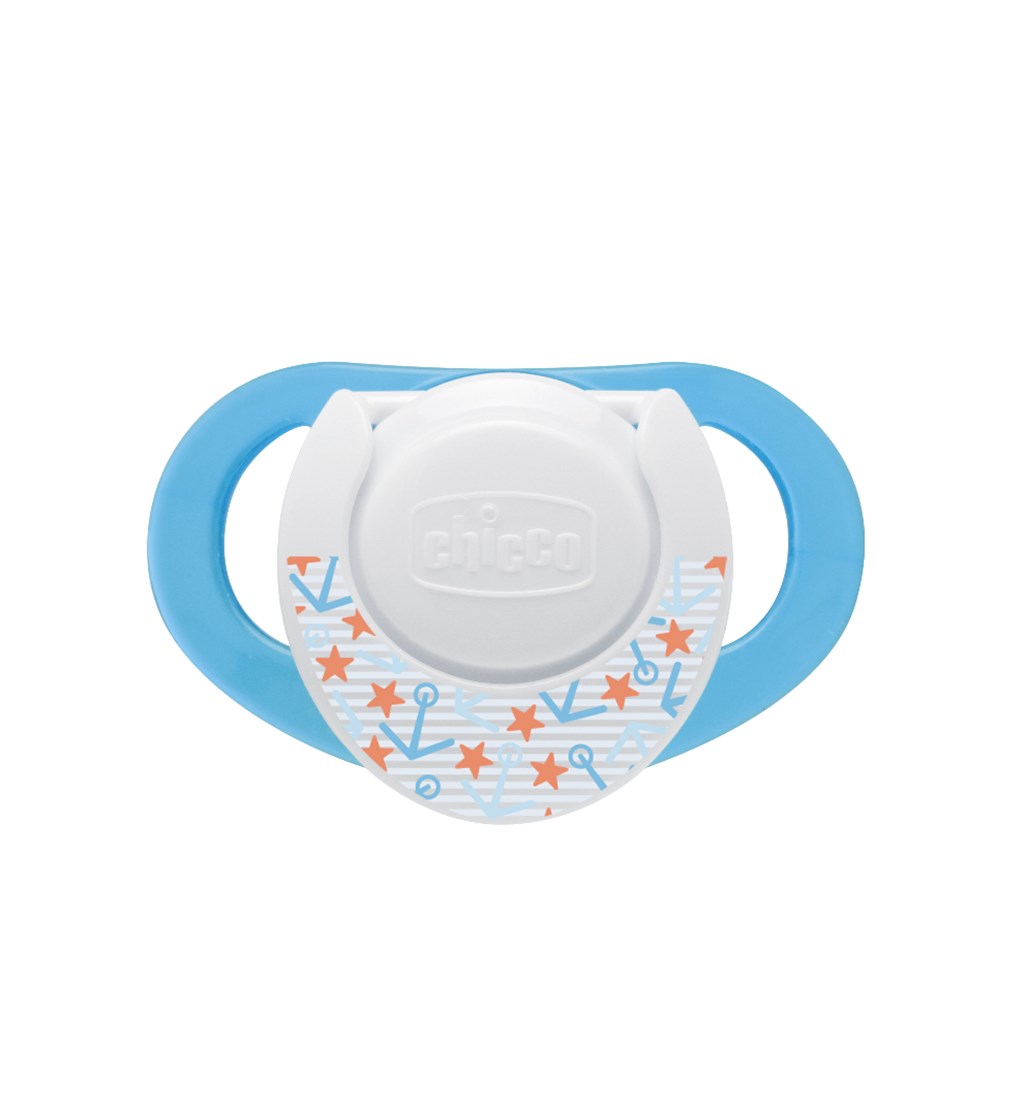 CHİCCO HALKALI EMZİK 6-12AY 2'Lİ SİLİKON (MAVİ)