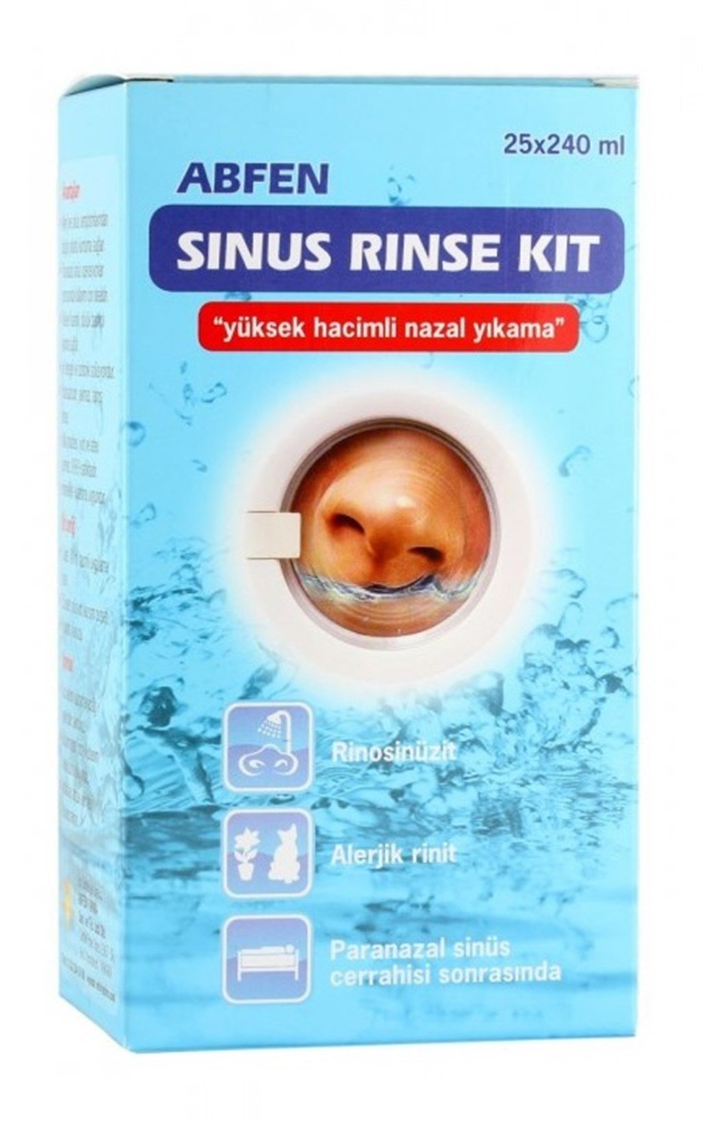 ABFEN SİNUS RİNSE KİT 25 X 240 ML