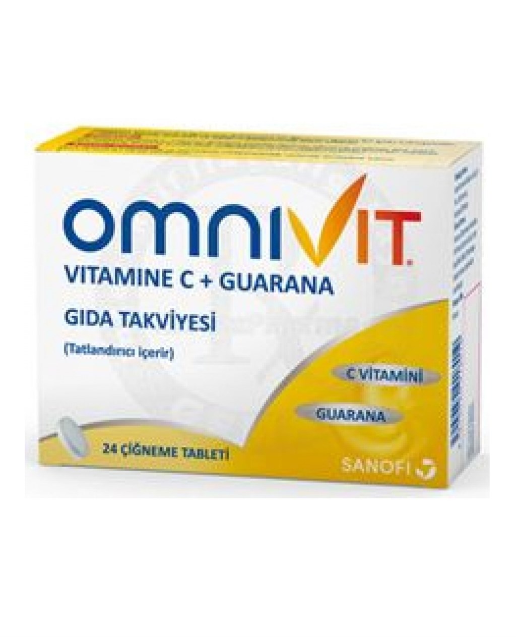 OMNİVİT VİTAMİNE C + GUARANA ÇİĞNEME TABLETİ