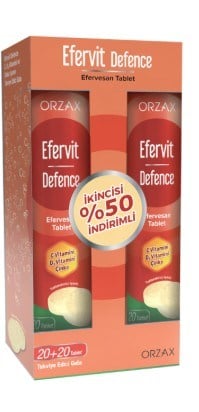 Efervit Defence 20 Efervesan Tablet İkincisi %50 İndirimli