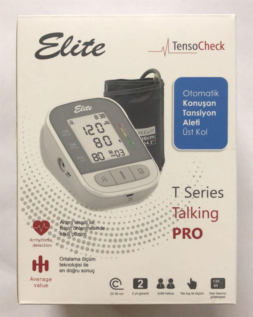 Elite Otomatik Konuşan Üst Koldan Ölçer Tansiyon Aleti T Pro