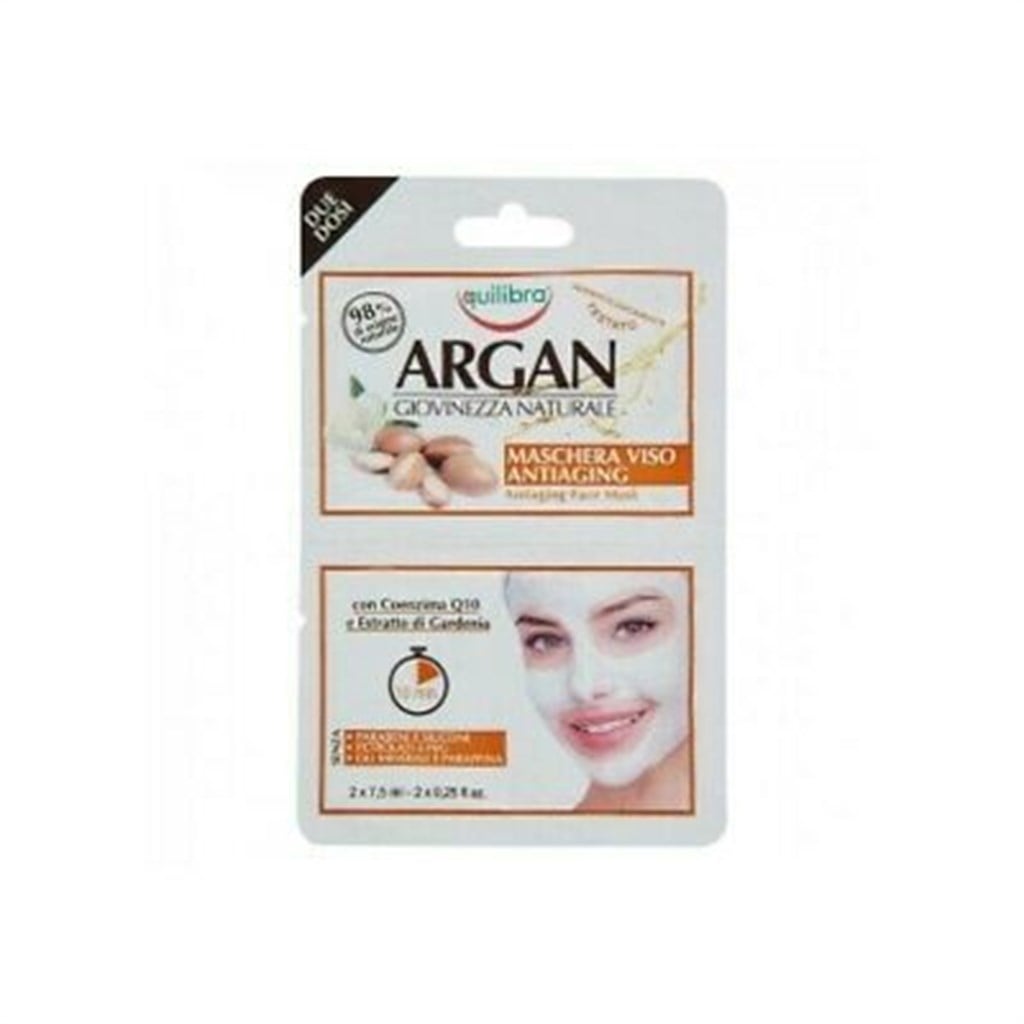 Equilibra Argan Yaşlanma Karşıtı Yüz Maskesi 2x7,5ml