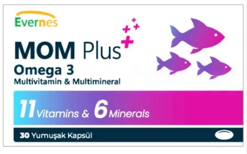 Evernes Mom Plus 30 Yumuşak Kapsül