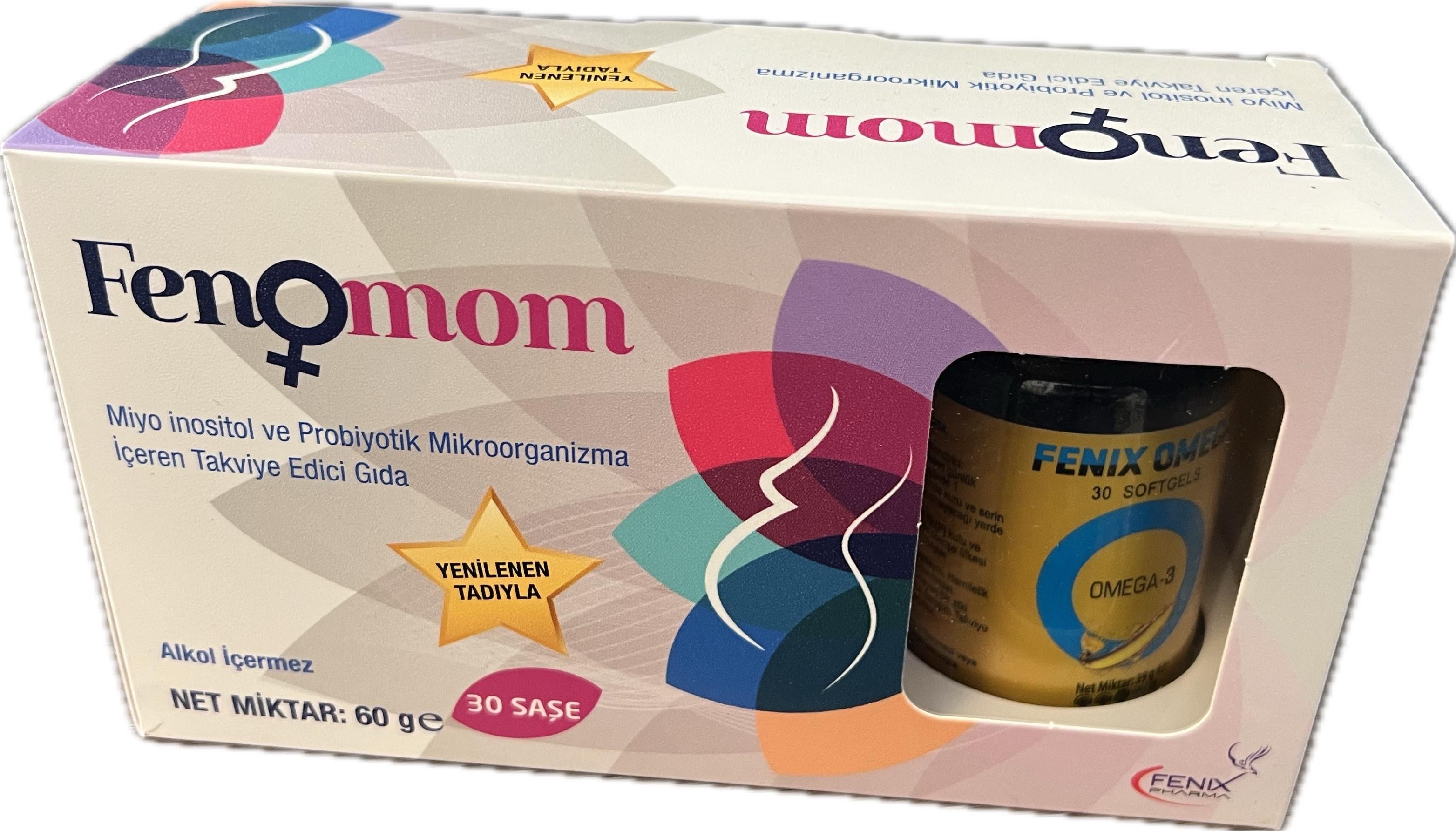 Fenomom 30 Saşe + Omega-3 30 Kapsül