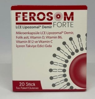 Ferosom Forte Lipozomal Demir 20 Stick