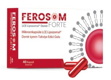 Ferosom Forte Lipozomal Demir 40 Kapsül