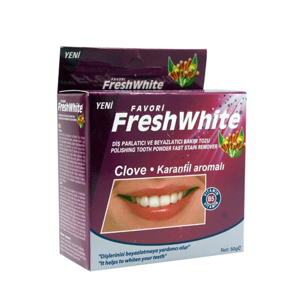 Fresh White Diş Tozu Clove Karanfil Aromalı 50 ml