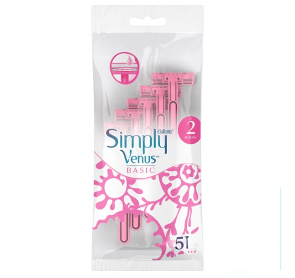 Gillette Simply Venus 2 Basic Kadın Tıraş Bıçağı 5'li