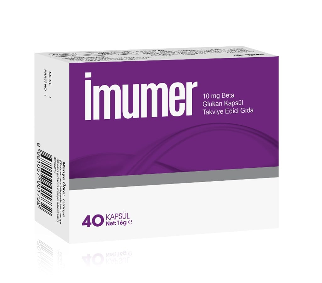 İmumer Beta Glucan 10 mg 40 Kapsül