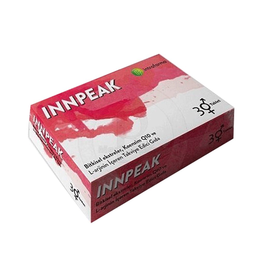 Innpeak Bitkisel Ekstreler, Koenzim Q10 ve L Arjinin içerikli 30 Tablet