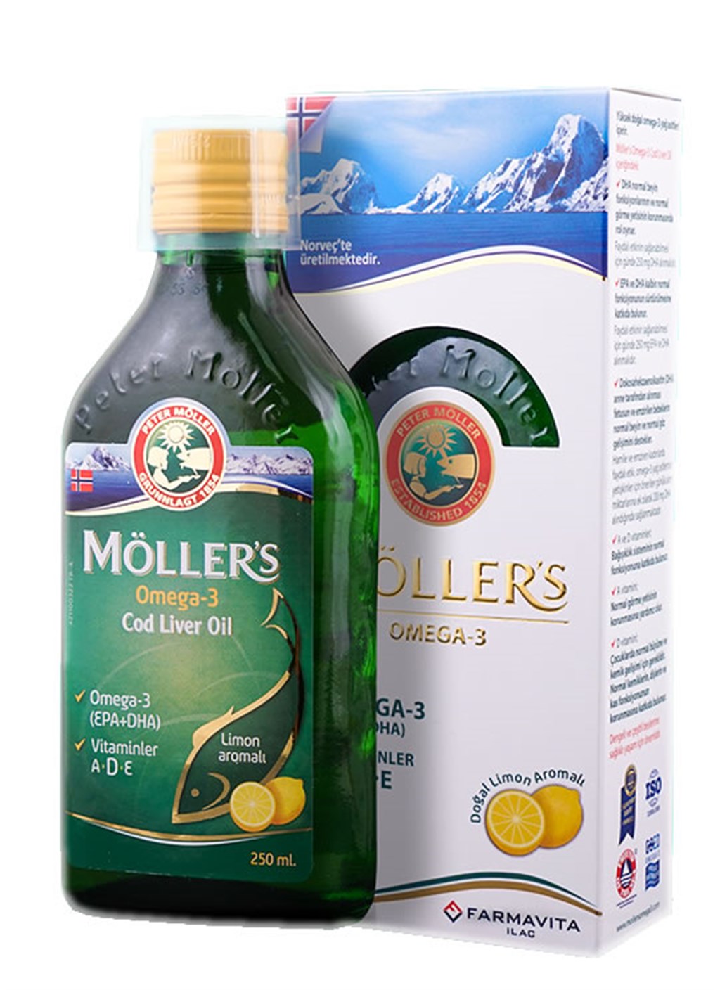 Möller's Limon Aromalı Balık Yağı Şurubu 250 ml
