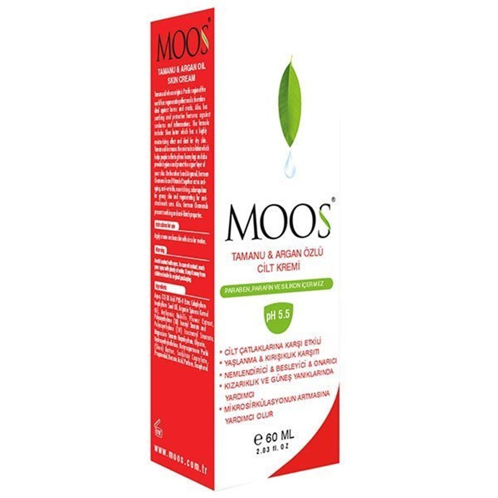 Moos Tamanu ve Argan Özlü Cilt Kremi 60ml