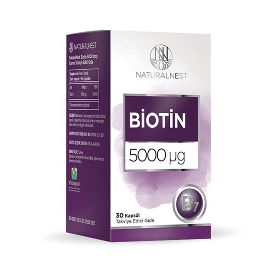 Naturalnest Biotin 5000 mcg 30 Kapsül