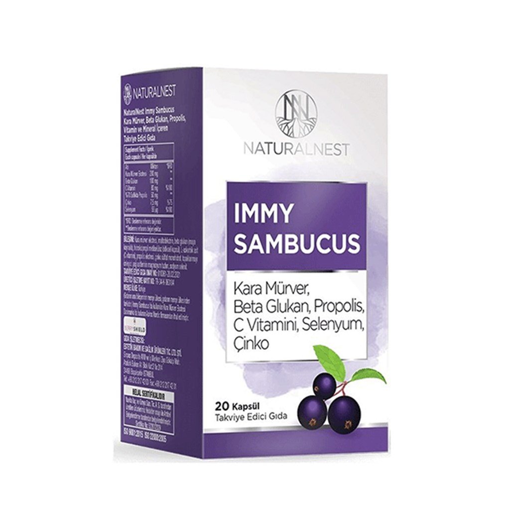 Naturalnest Immy Sambucus 20 Kapsül