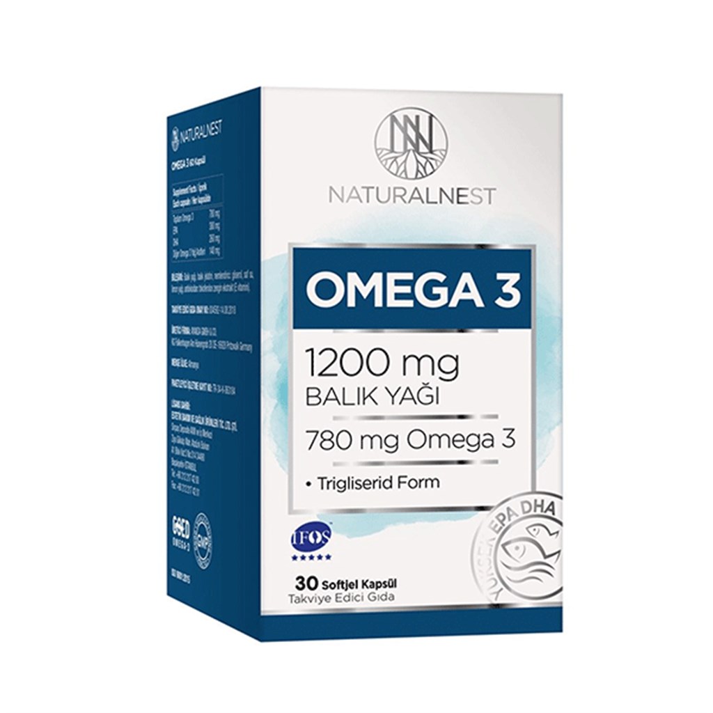 Naturalnest Omega 3 1200 mg 30 Softjel Kapsül