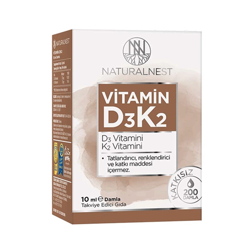 Naturalnest Vitamin D3 K2 10 ml Damla