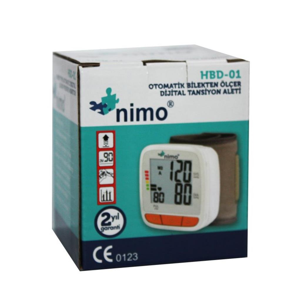 Nimo Otomatik Bilekten Ölçer Dijital Tansiyon Aleti HBD-01