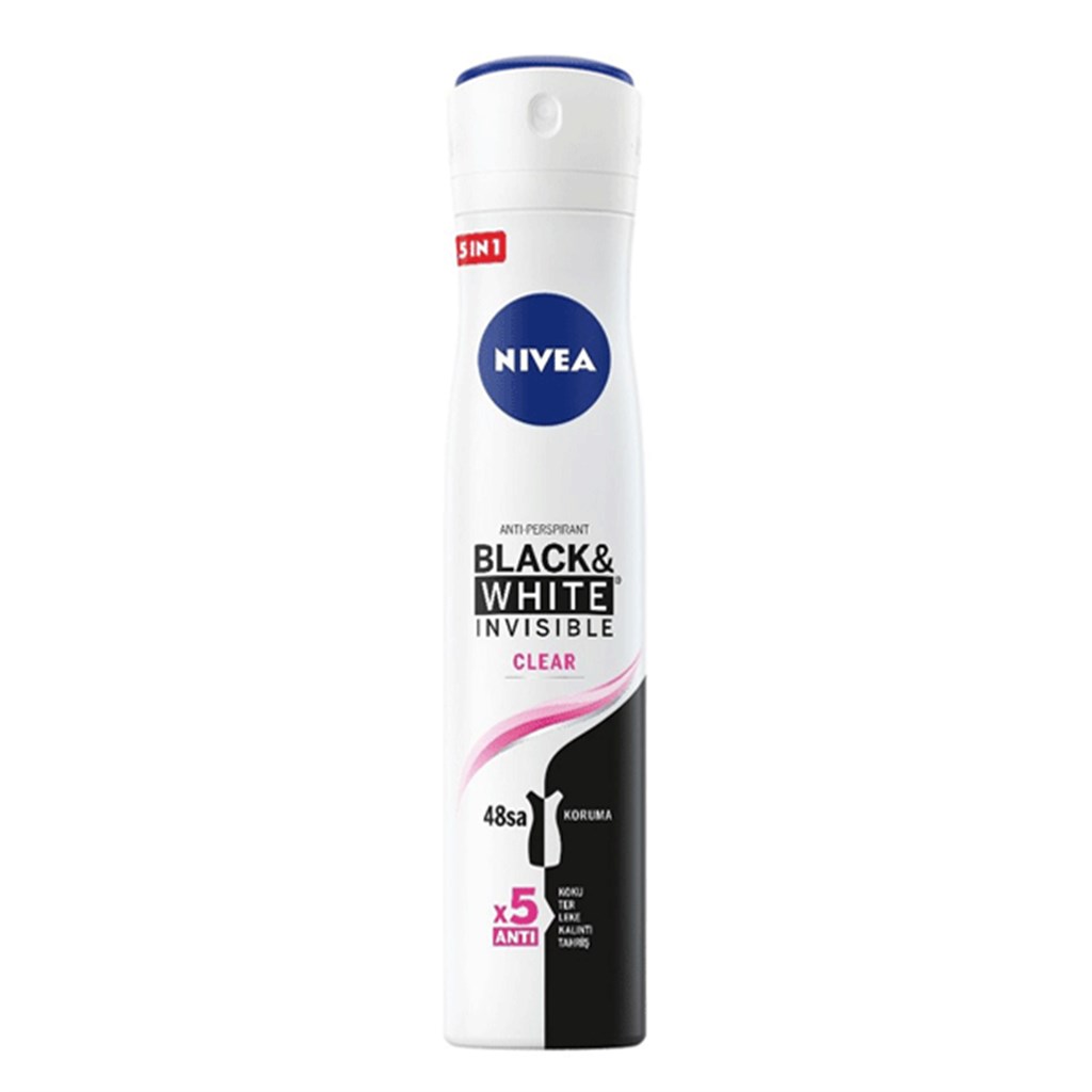 Nivea Black&White İnvisible Clear Deodorant 200ml