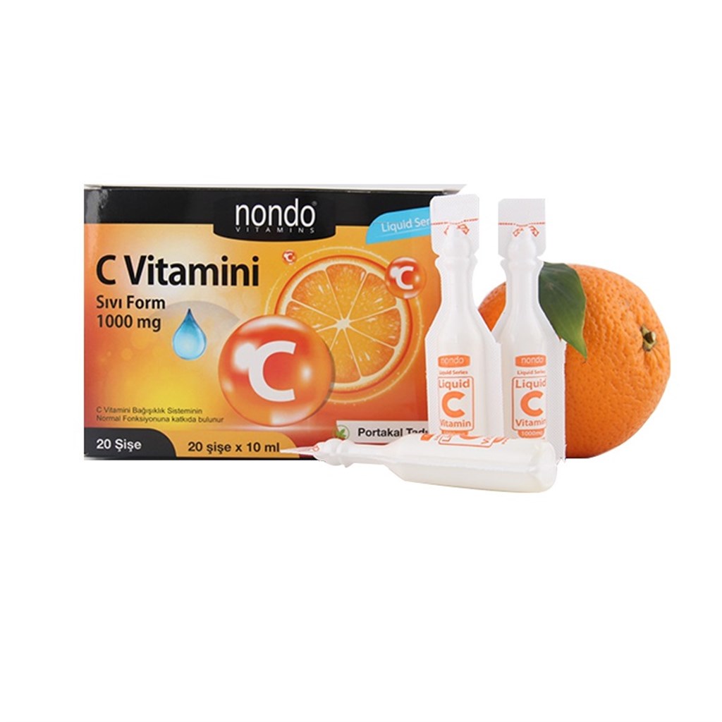 Nondo Vitamin C Liquid Form 1000mg 20 şişe x 10 ml