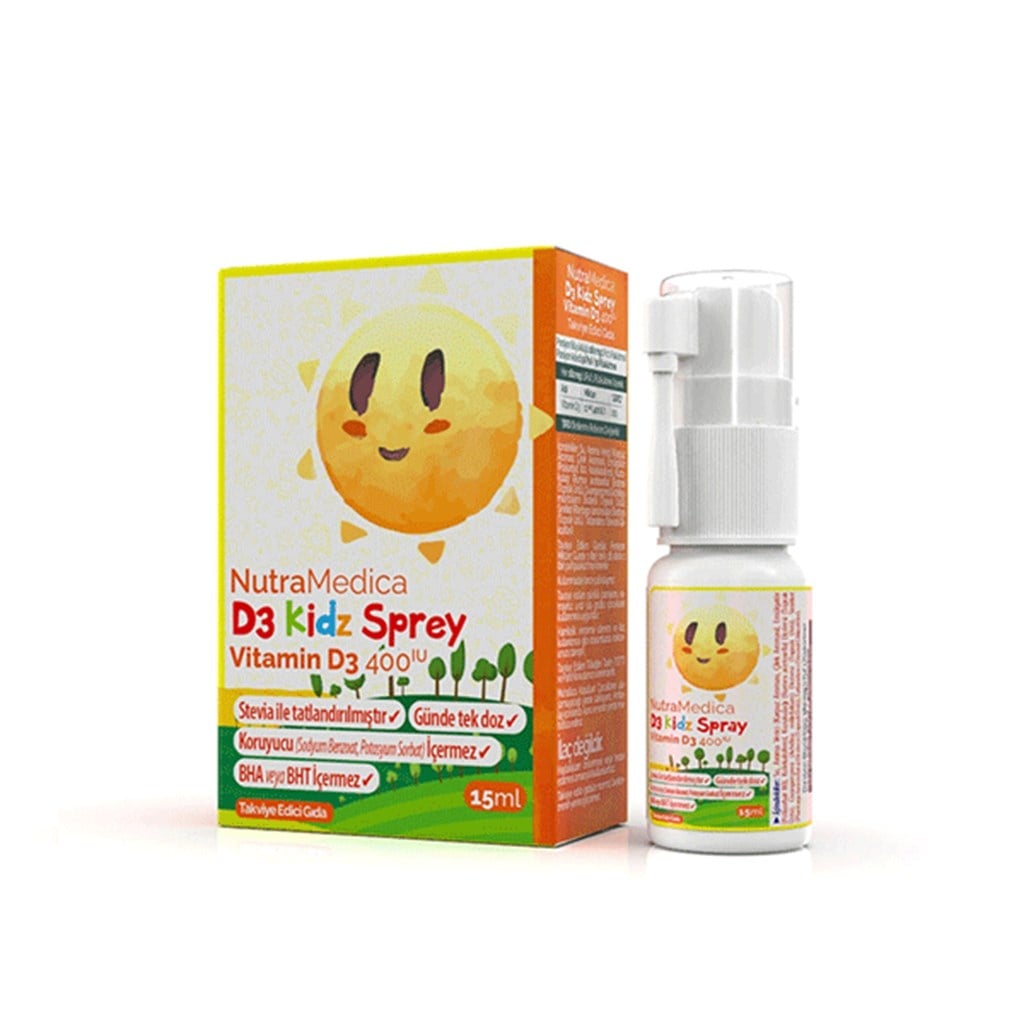 Nutramedica D3 Vitamini Kidz Sprey 400 IU 15 ml