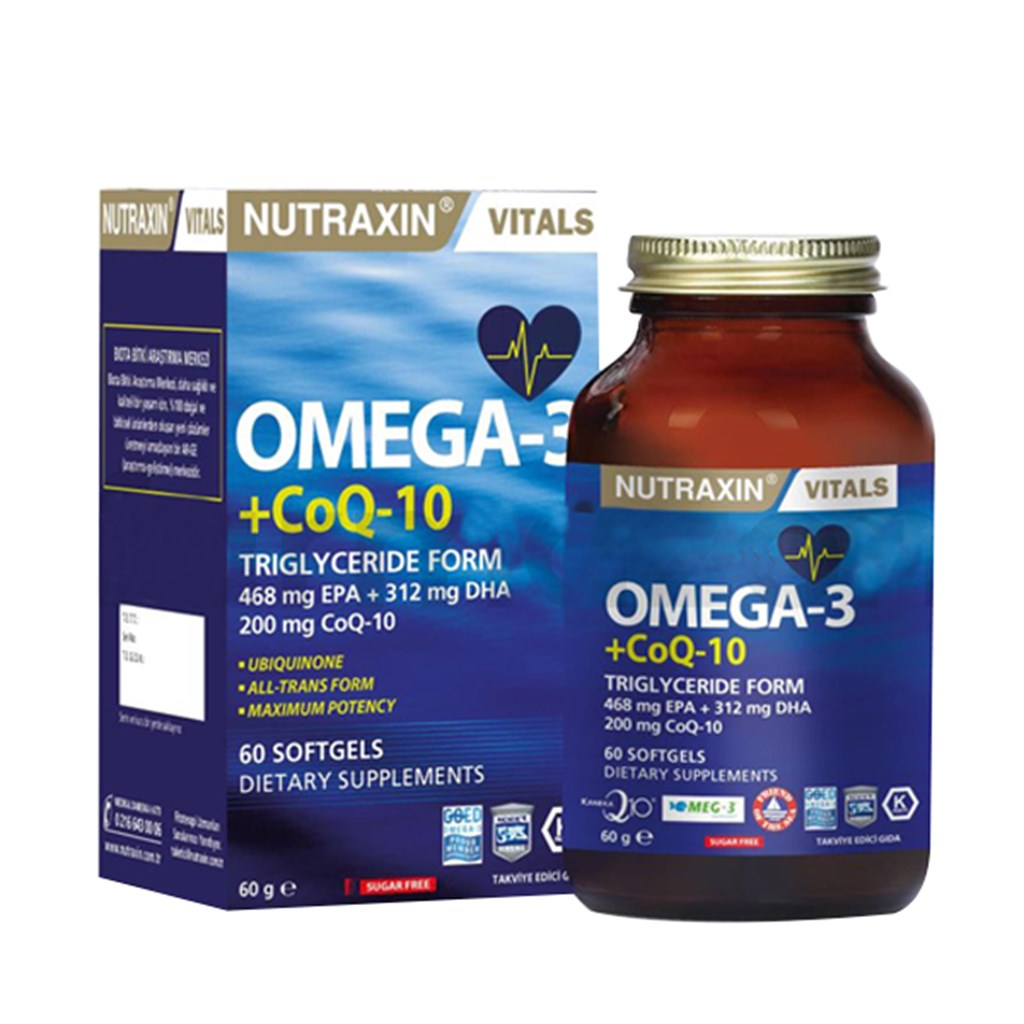 Nutraxin Omega-3 +CoQ-10 60 Softjel