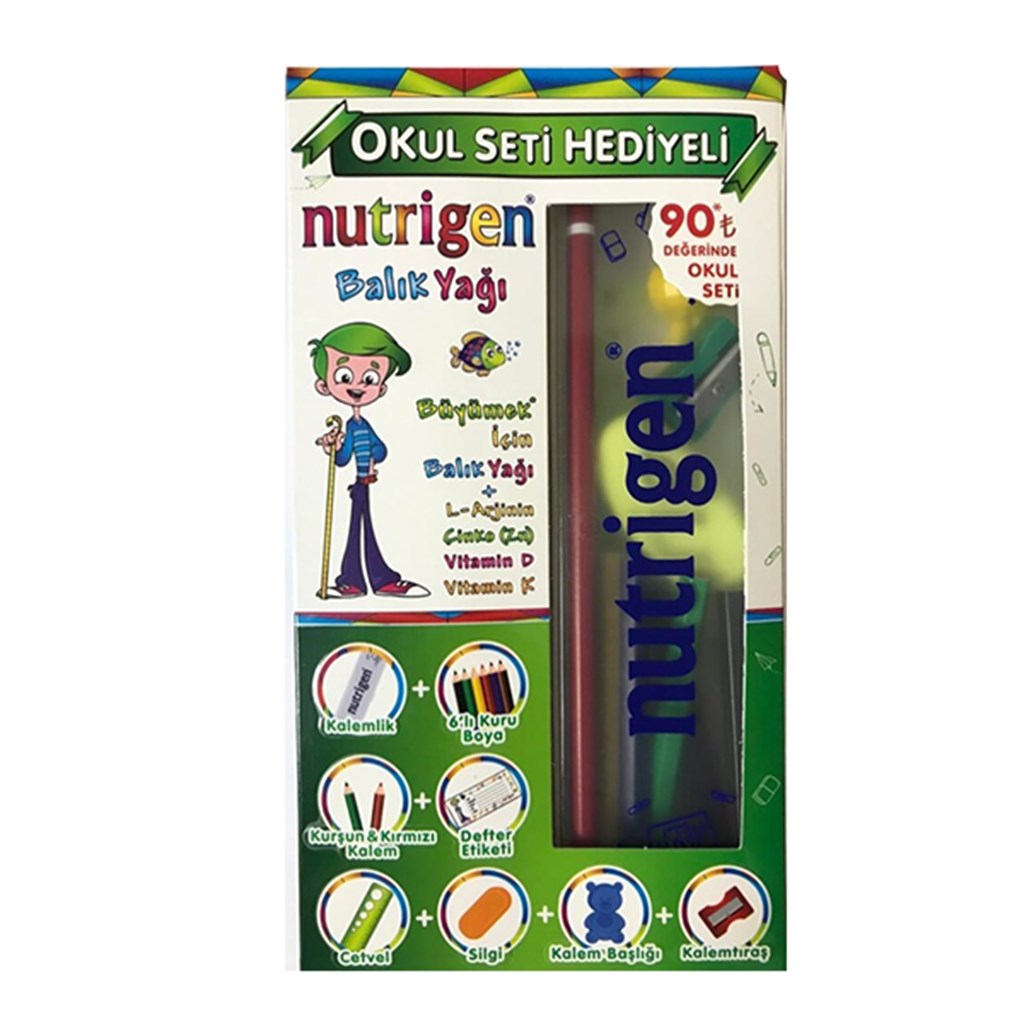Nutrigen Balık Yağı 200 ml Okul Seti Hediyeli