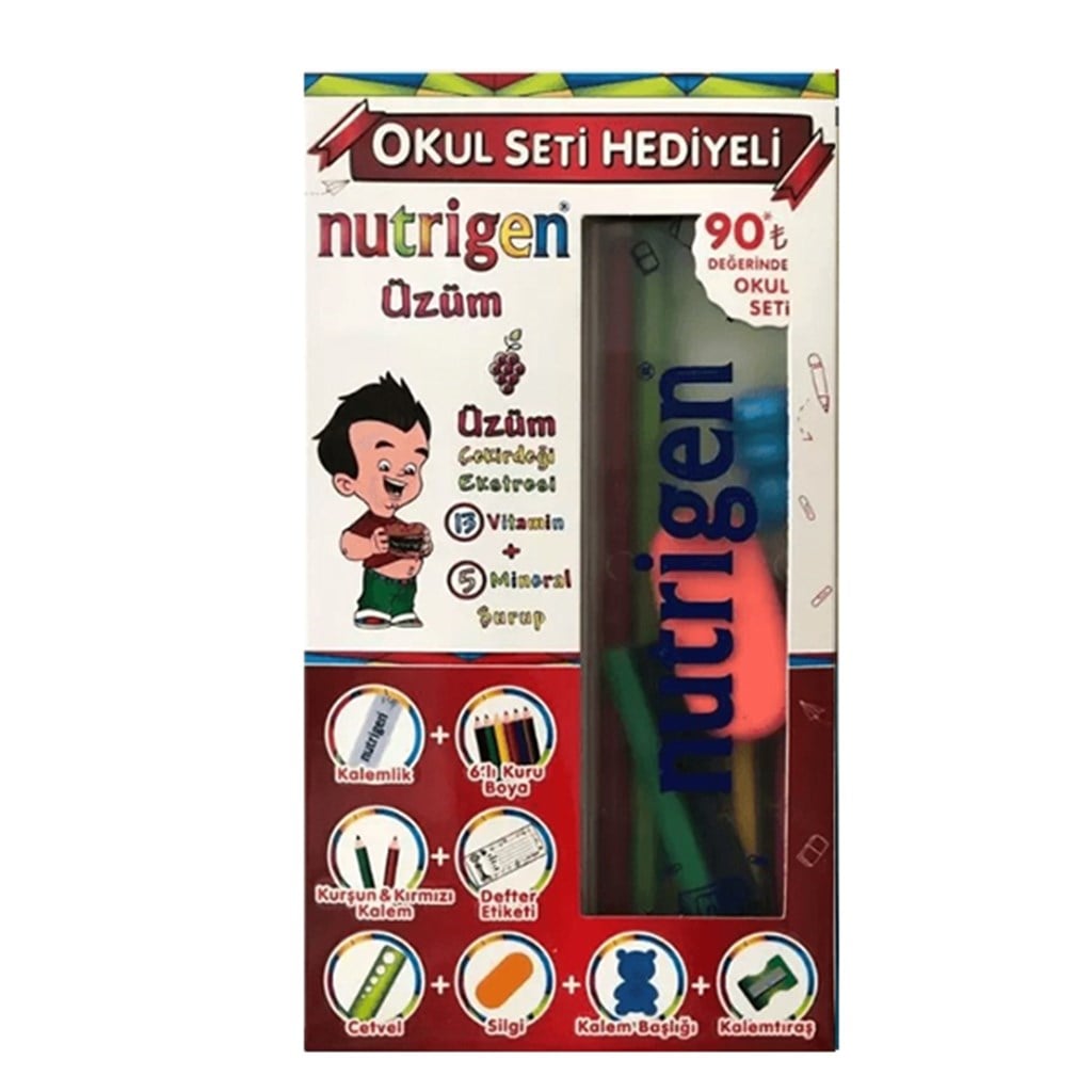 Nutrigen Üzüm 200 ml Okul Hediye Seti