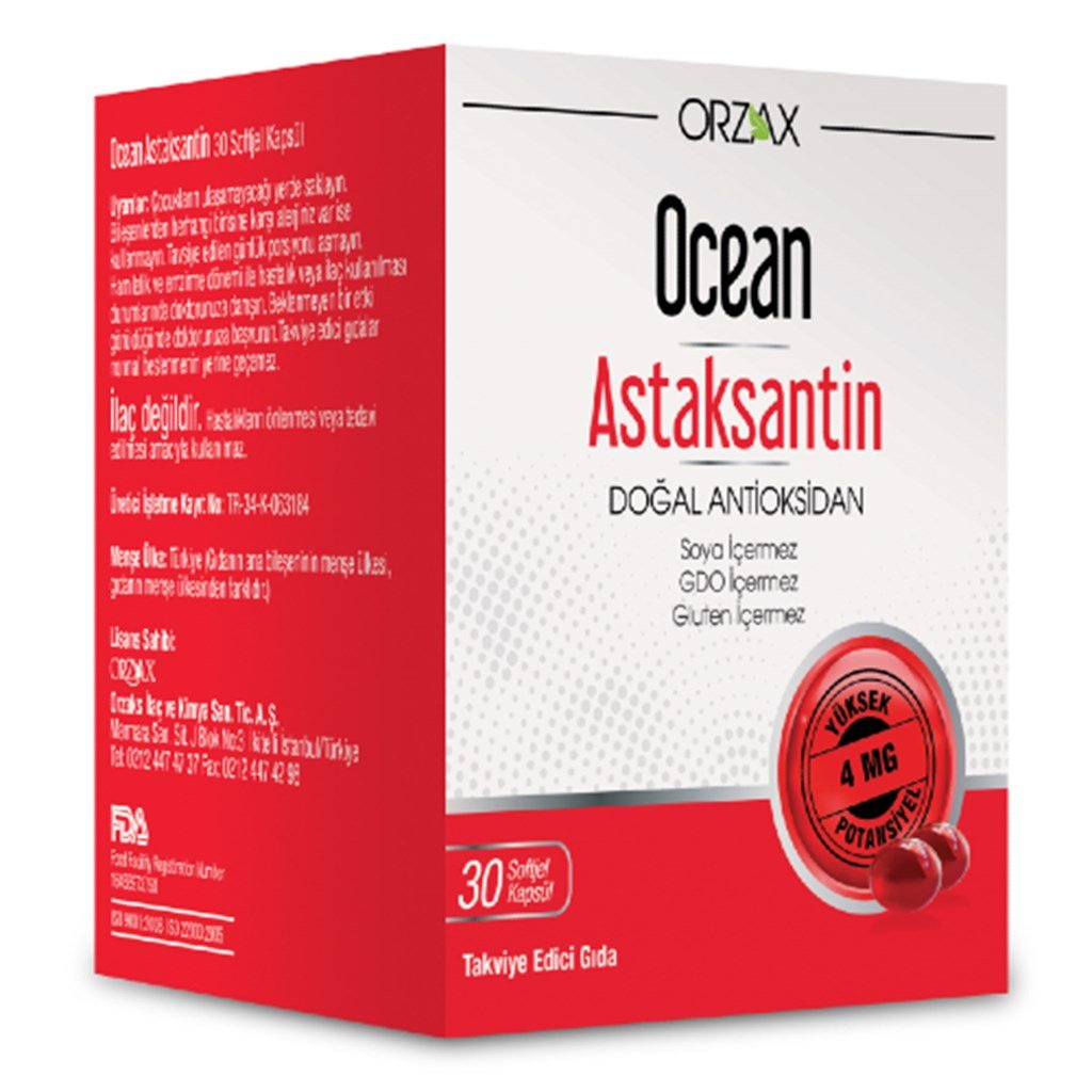 Ocean Astaksantin 30 Softjel Kapsül