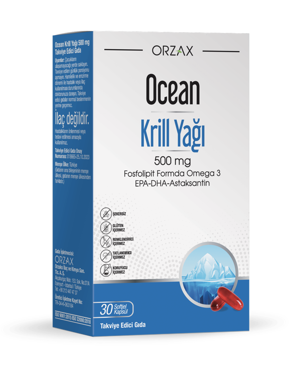 Ocean Krill Oil 500 mg 30 Kapsül