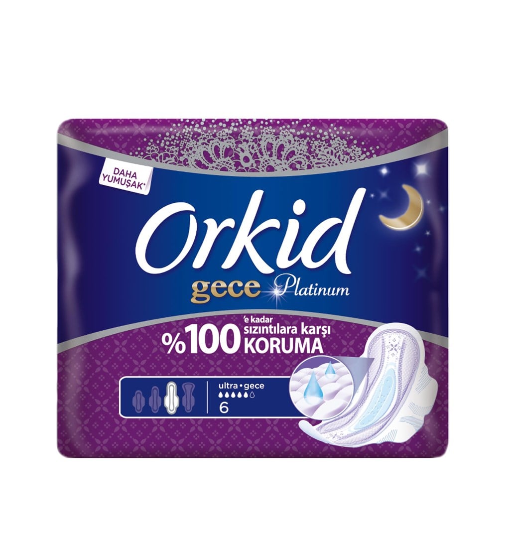 ORKİD PLATİNİUM TEKLİ GECE EXTRA 6'LI