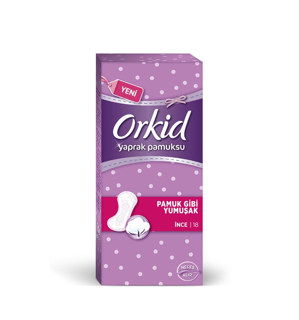 ORKİD YAPRAK TEKLİ NORMAL PAMUKSU 18'Lİ