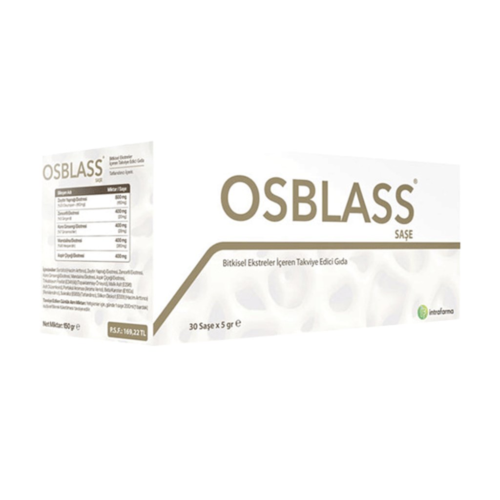Osblass Bitkisel Ekstreler içerikli 30 Saşe