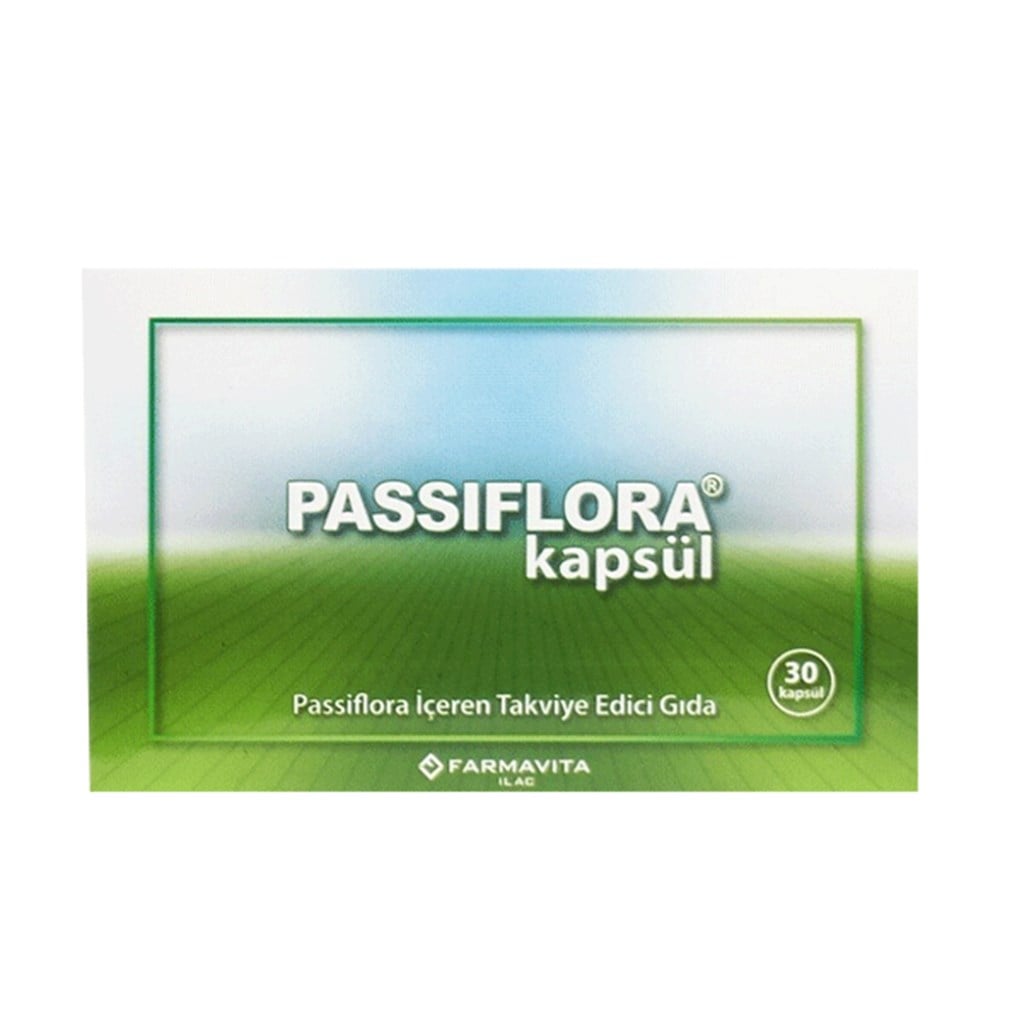 Passiflora Takviye Edici Gıda 30 Kapsül