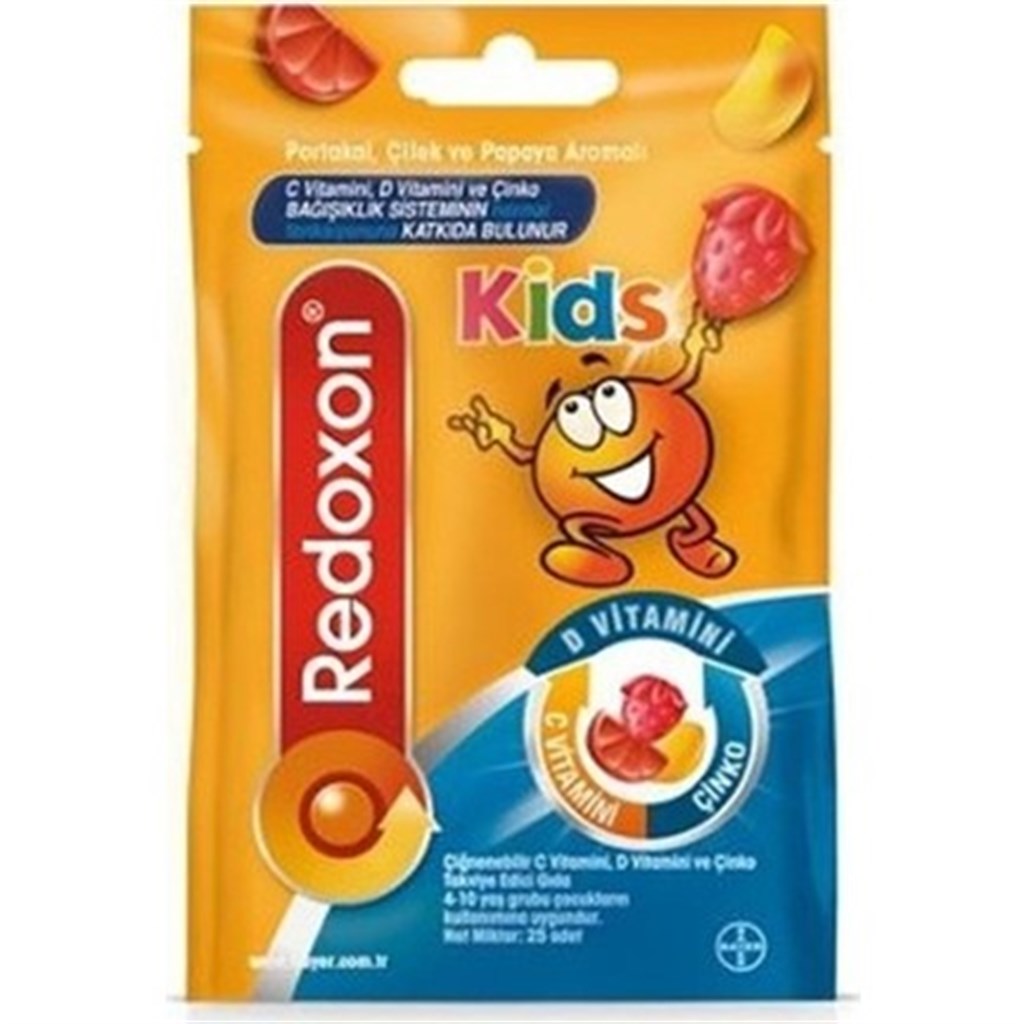 REDOXON KİDS ÇİĞNENEBİLİR TAKVİYE EDİCİ GIDA 25 ADET