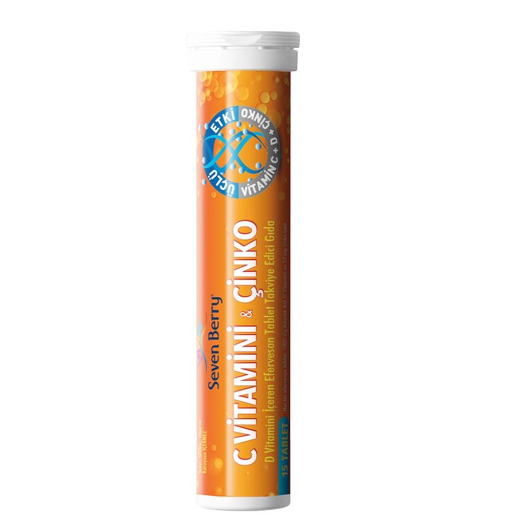 Seven Berry C Vitamini& D Vitamini &Çinko 20 Efervesan Tablet