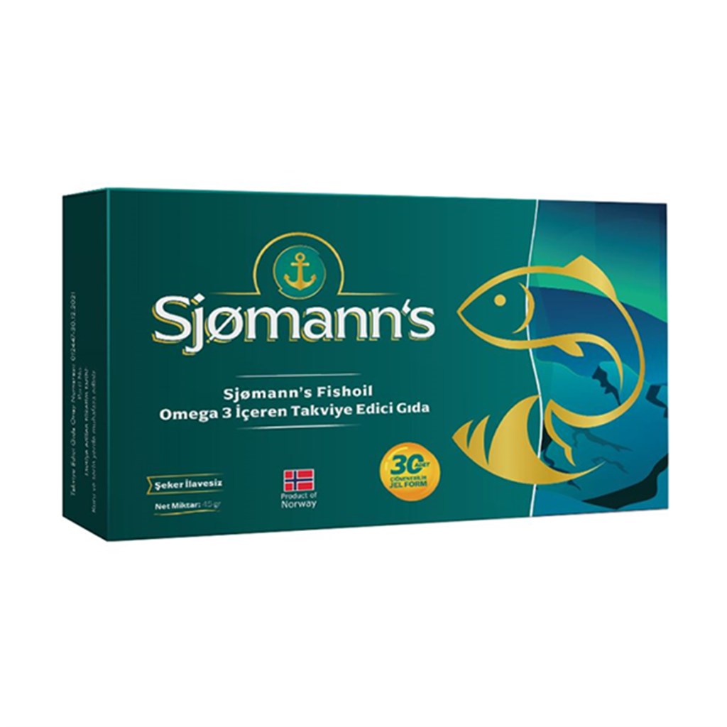 Sjomanns Fish Oil 30 Yumuşak Kapsül