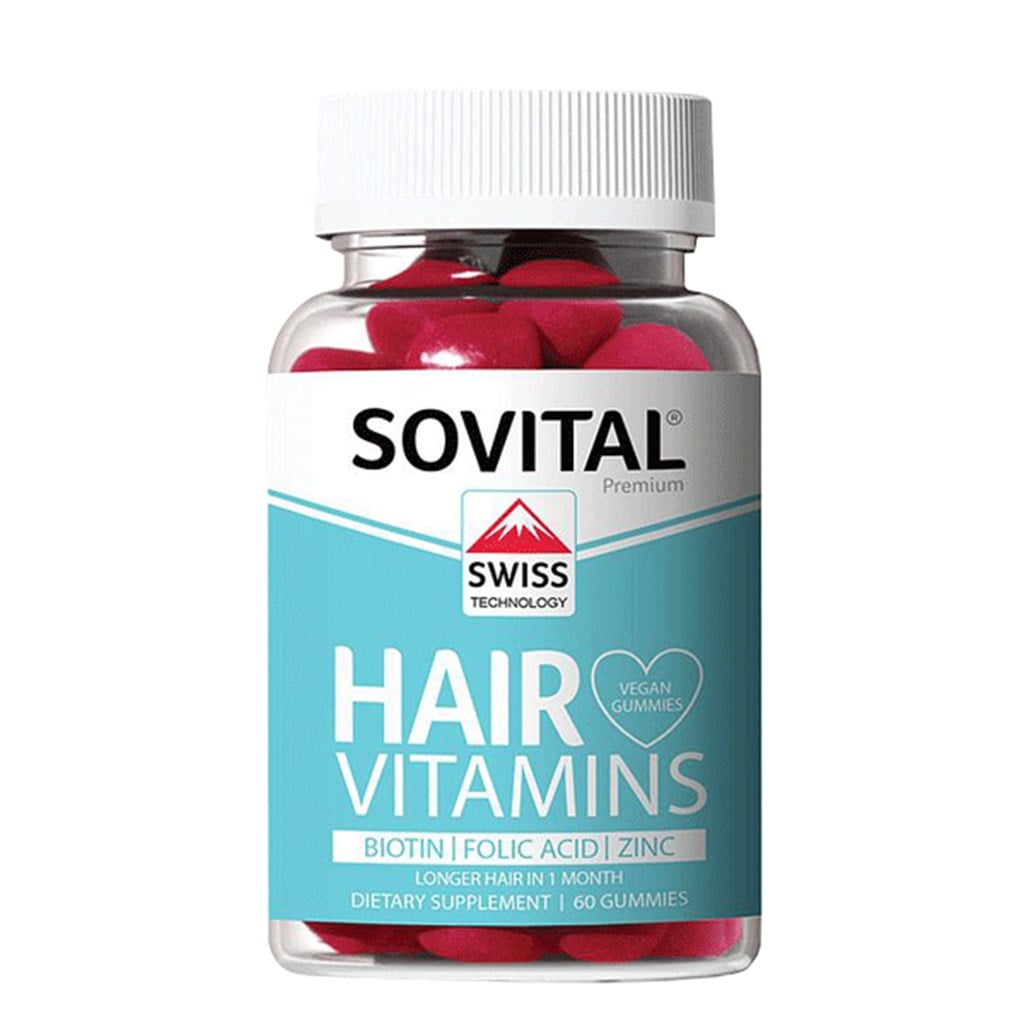 Sovital Hair Vegan Gummies Saç Vitamini 60 Adet