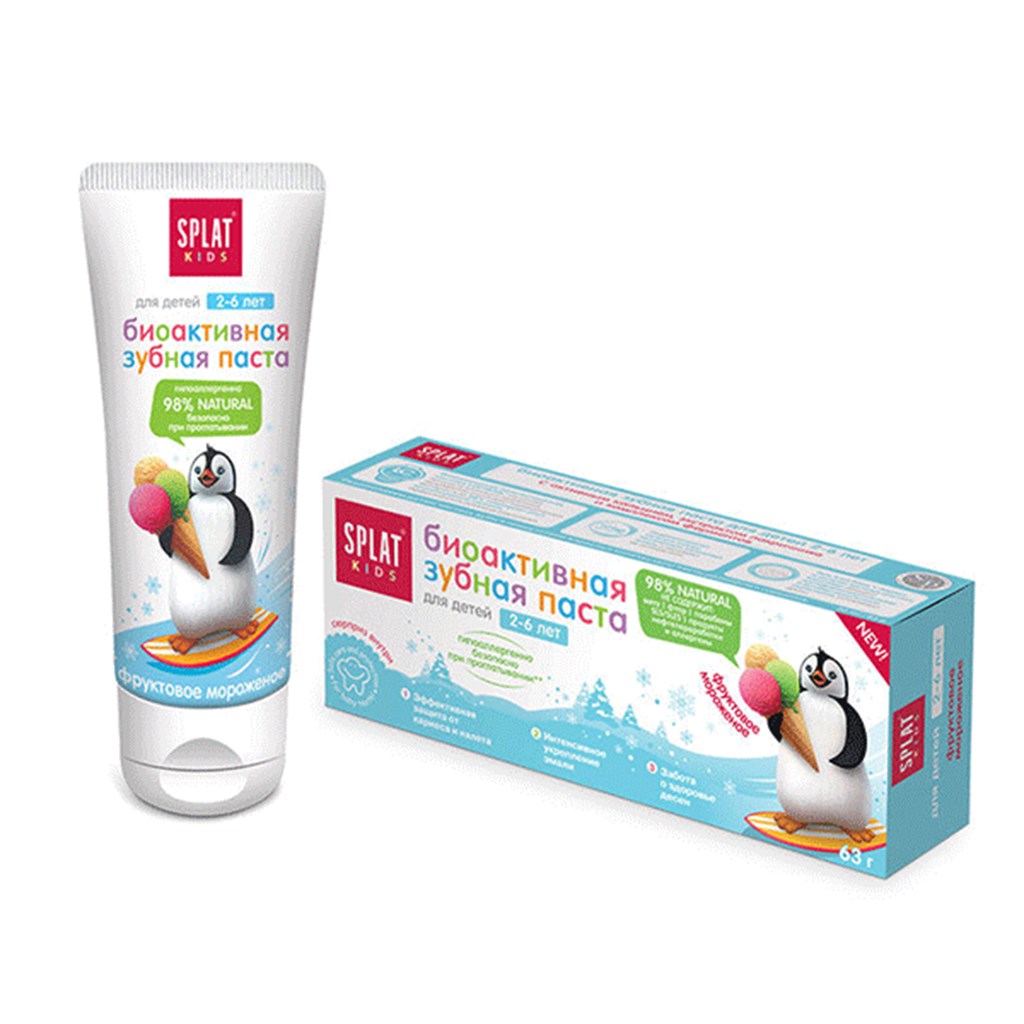 Splat Meyveli Dondurma Diş Macunu 50ml 2-6 Yaş