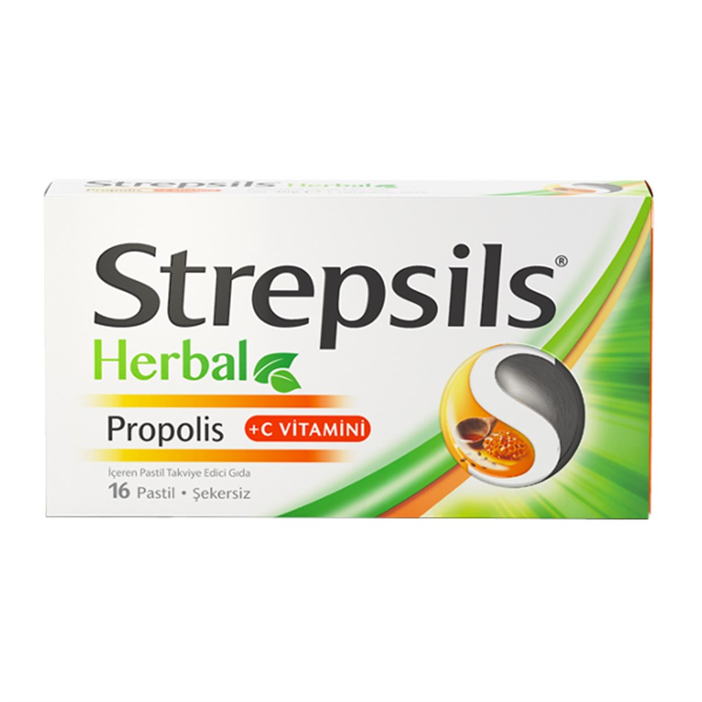 Strepsils Herbal Propolis + C Vit 16 Pastil