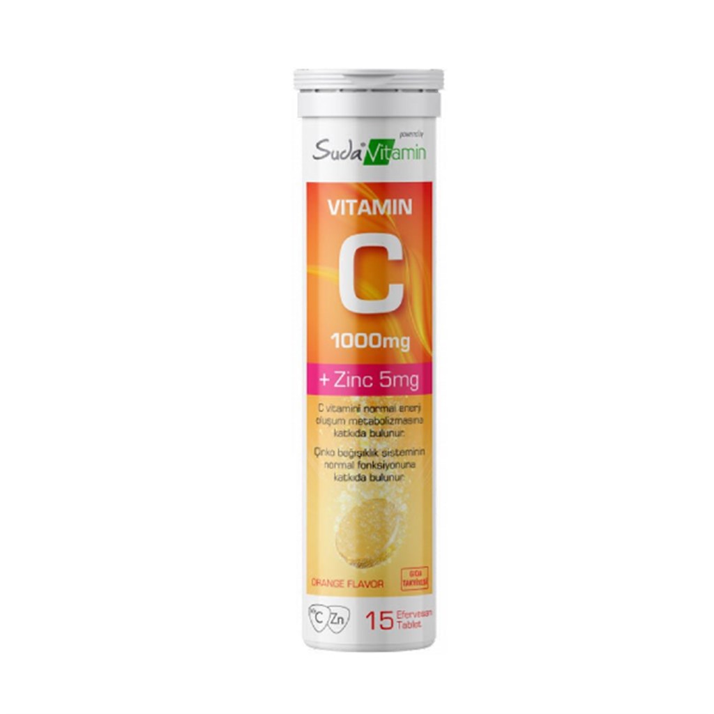 Suda Vitamin C 1000mg 15 Efervesan Tablet