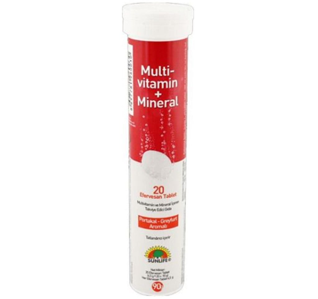 Sunlife Multi-vitamin + Mineral 20 Efervesan Tablet
