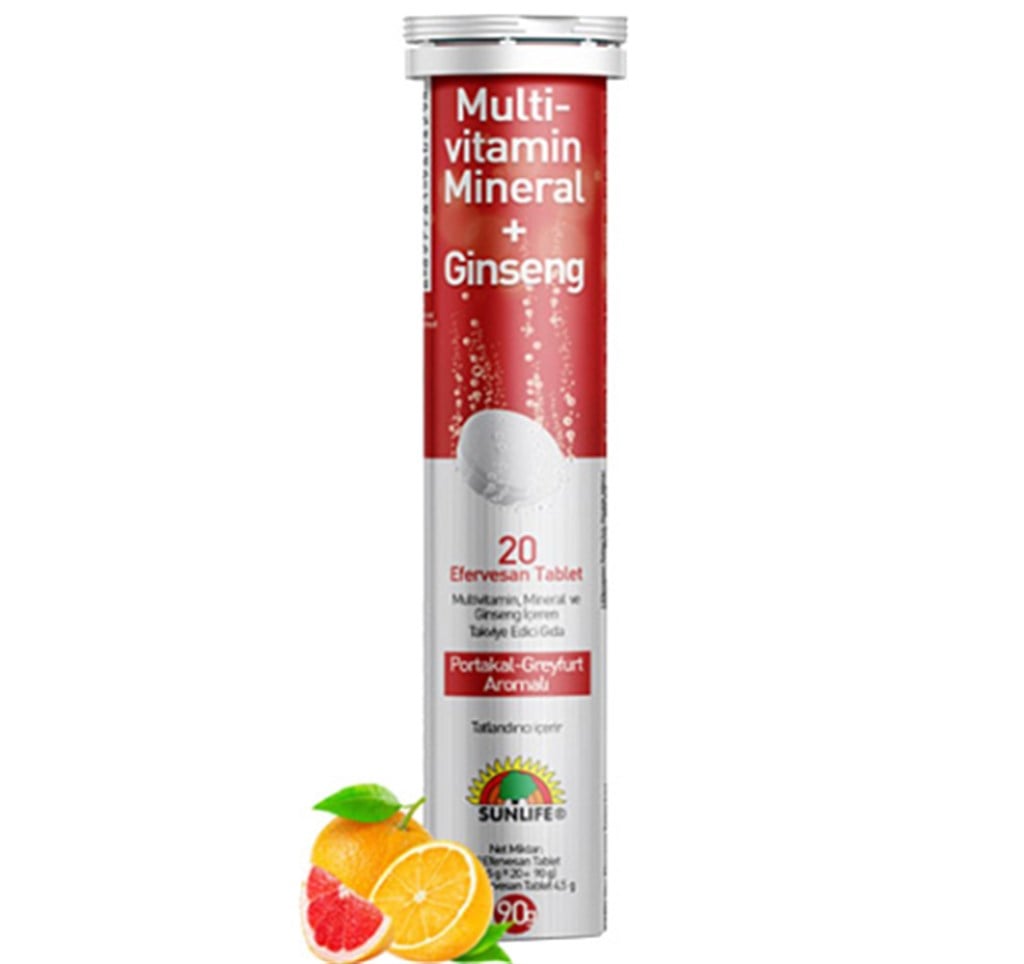 Sunlife Multi-Vitamin Mineral + Ginseng 20 Efervesan Tablet